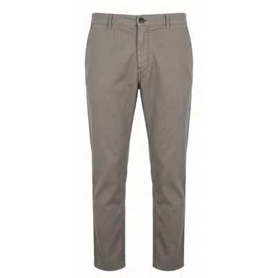 Trussardi Jeans Grey Cotton Men Trouser In Gray