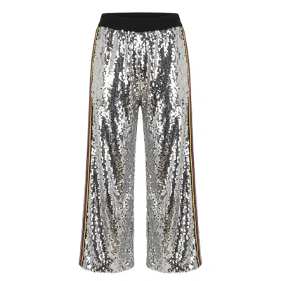 Trussardi Jeans Grey Polyester Women Pants In Gray