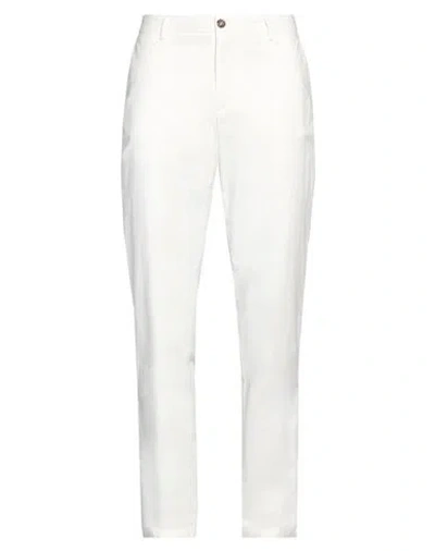 Trussardi Jeans Man Pants White Size 38 Cotton, Elastane