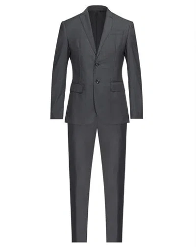 Trussardi Jeans Man Suit Grey Size 38 Polyester, Viscose