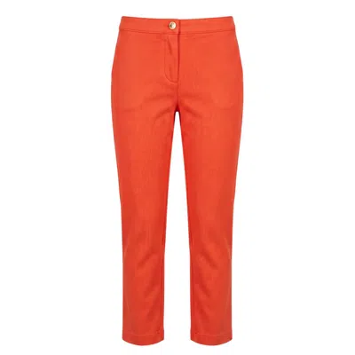 Trussardi Jeans Orange Cotton Women's Pant