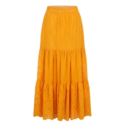Trussardi Jeans Orange Polyester Women's Skirt