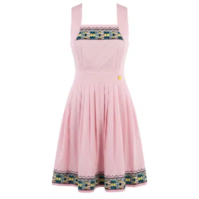 Trussardi Jeans Pink Cotton Women Dress