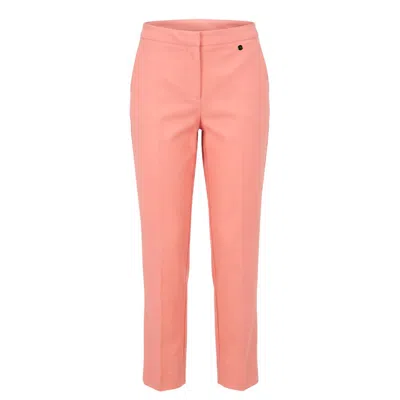 Trussardi Jeans Pink Cotton Women's Pant In Red
