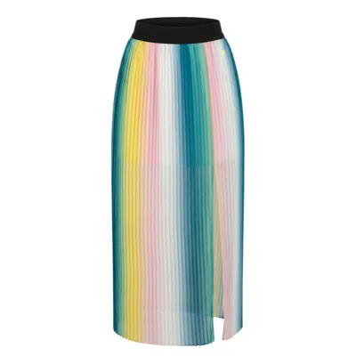 Trussardi Jeans Pink Polyester Women Skirt In Multi