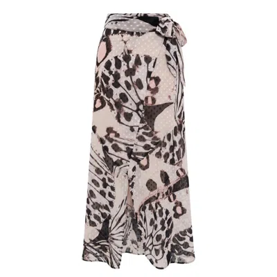 Trussardi Jeans Pink Polyester Women Women's Skirt In Multi