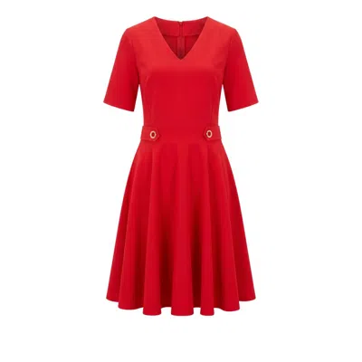 Trussardi Jeans Red Poliestere Women Dress