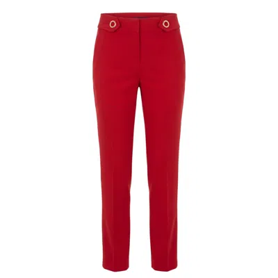Trussardi Jeans Red Polyester Women Pant