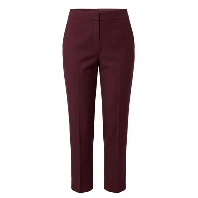 Trussardi Jeans Red Viscose Women Pants In Burgundy