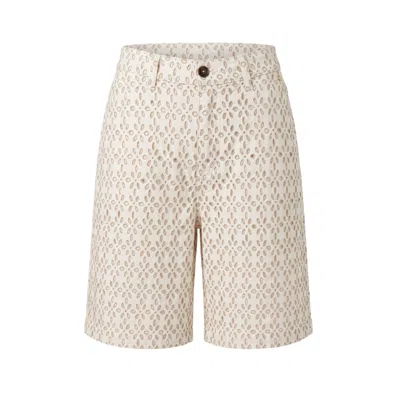 Trussardi Jeans White Cotton Women Shorts In Neutral