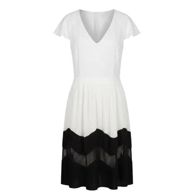 Trussardi Jeans White Polyester Women Dress