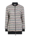 Trussardi Jeans Woman Jacket Ivory Size 4 Cotton, Acrylic, Polyester, Viscose In Multi