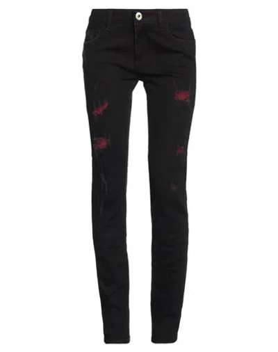 Trussardi Jeans Woman Jeans Black Size 32 Cotton, Elastane