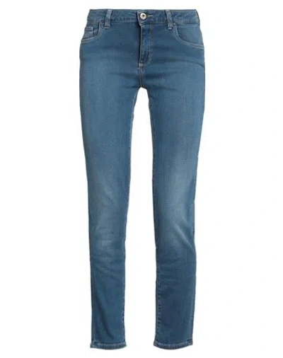 Trussardi Jeans Woman Jeans Blue Size 32 Cotton, Elastane