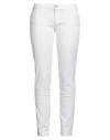 Trussardi Jeans Woman Jeans White Size 30 Cotton, Elastane In White