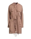Trussardi Jeans Woman Overcoat & Trench Coat Light Brown Size 4 Lyocell In Neutral