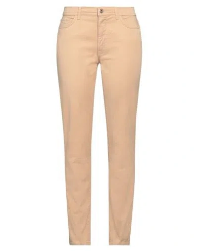 Trussardi Jeans Woman Pants Beige Size 30 Cotton, Elastane