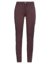 Trussardi Jeans Woman Pants Burgundy Size 27 Cotton, Elastane In Red
