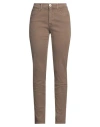Trussardi Jeans Woman Pants Khaki Size 31 Cotton, Elastane In Beige