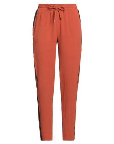 Trussardi Jeans Woman Pants Rust Size 8 Polyester, Elastane In Brown