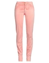 Trussardi Jeans Woman Pants Salmon Pink Size 32 Lyocell, Viscose, Cotton, Polyester, Elastane In Salmon Pink