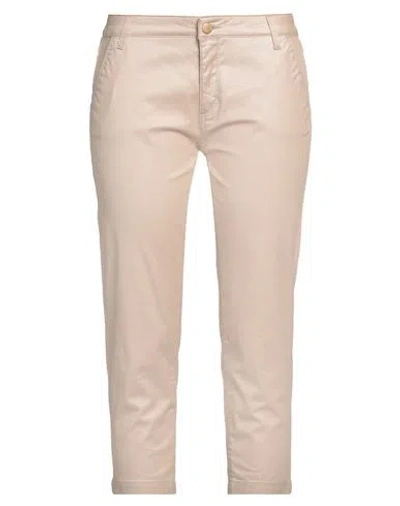 Trussardi Jeans Woman Pants Sand Size 29 Cotton, Elastane In Beige