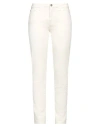 Trussardi Jeans Woman Pants White Size 32 Cotton, Elastane