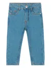 Trussardi Junior Belt Loops Jeans In Blue