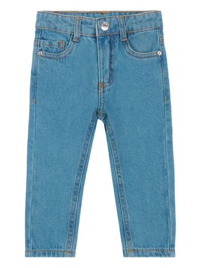 Trussardi Junior Babies' Belt Loops Jeans In Blue