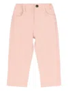Trussardi Junior Button Elasticated Trousers In Pink