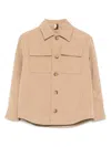 Trussardi Junior Button-fastening Flap-pocket Shirt In Neutral
