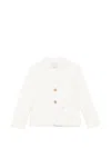 Trussardi Junior Button Pocket Blazer In White