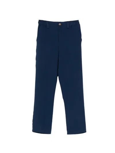 Trussardi Junior Kids' Button Trousers In Blue