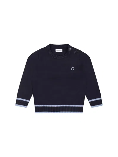 Trussardi Junior Babies' Cotton Jumper In Blau