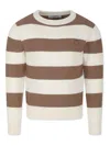 Trussardi Junior Cotton Jumper In Nude