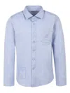 Trussardi Junior Cotton Shirt In Blue