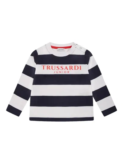 Trussardi Junior Babies' Cotton T-shirt In White