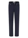 Trussardi Junior Cotton Trousers In Blue