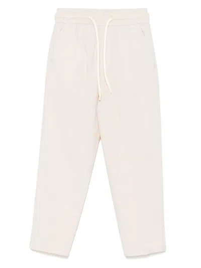 Trussardi Junior Kids' Cotton Trousers In Neutrals