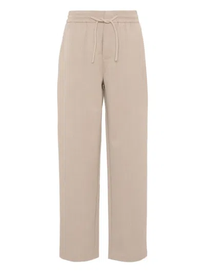 Trussardi Junior Kids' Drawstring Trousers In Neutral
