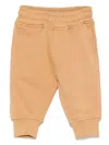 Trussardi Junior Elastic-cuff Patch-pocket Track Pants In Brown
