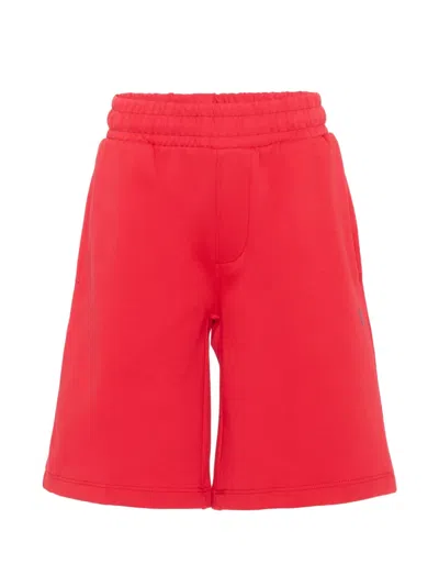 Trussardi Junior Kids' Elasticated-waistband Shorts In Red