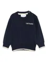 TRUSSARDI JUNIOR EMBROIDERED-LOGO SWEATER