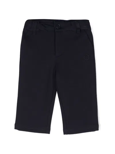 Trussardi Junior Babies' Embroidered-logo Trousers In Blue