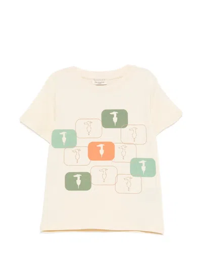 Trussardi Junior Kids' Graphic-print T-shirt In White