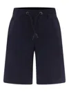 Trussardi Junior Jersey Shorts In Blue