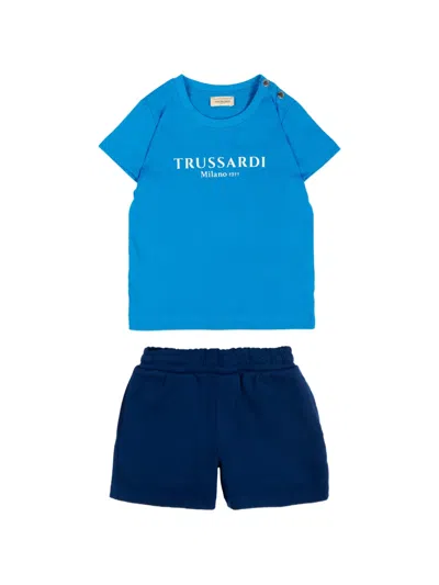 Trussardi Junior Babies' Logo-detail Tracksuit In Blue