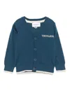 TRUSSARDI JUNIOR LOGO-EMBROIDERED CARDIGAN