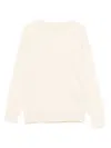 Trussardi Junior Logo-embroidered Crew-neck Sweater In Pink