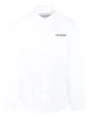 Trussardi Junior Logo-embroidered Shirt In White
